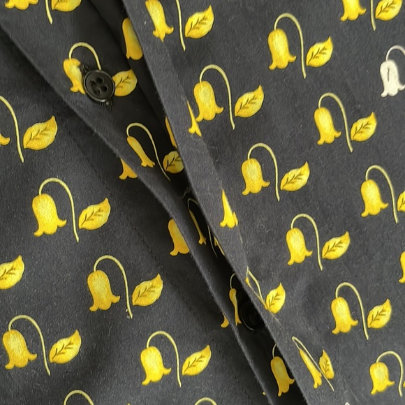 Vintage Gianni Versace Istante Button Down Shirt Floral - Picture 11 of 15